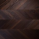 Паркетна дошка дуб Французька ялинка Arbofari Thermo Maroon